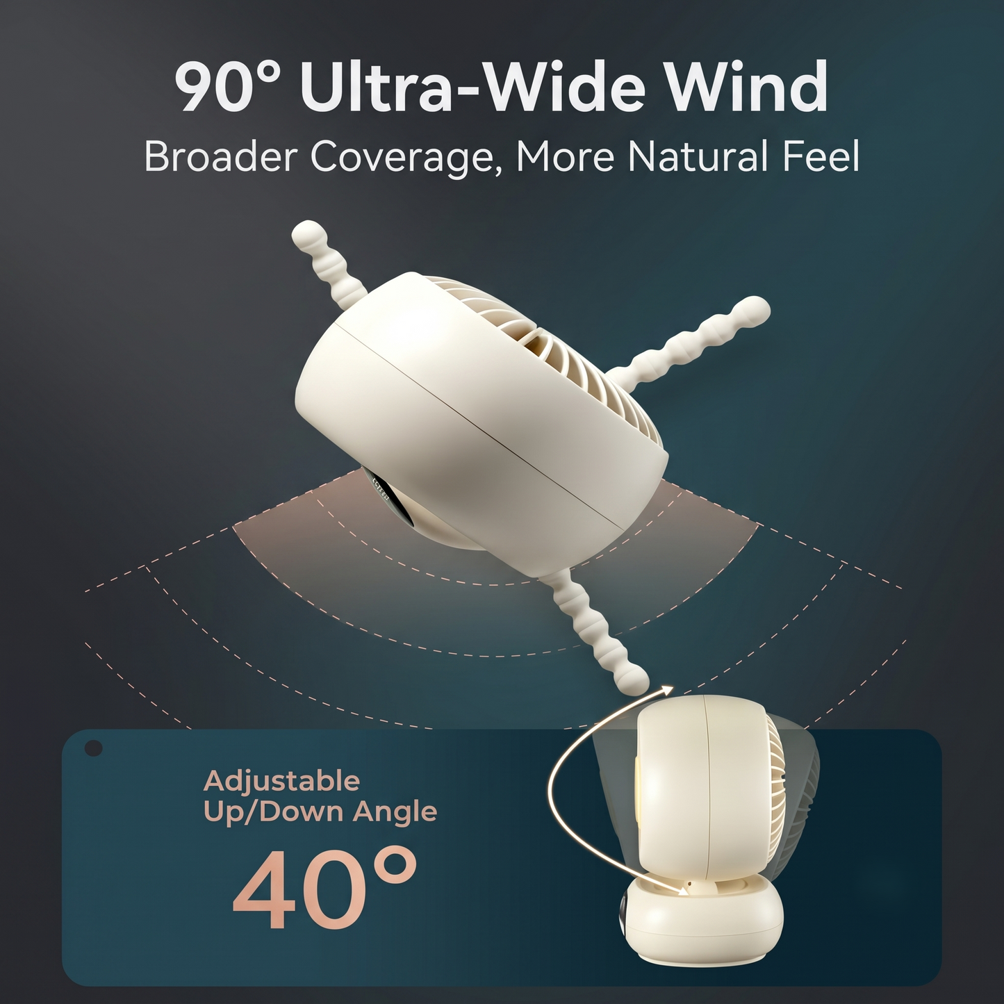 All-in-One Stroller Baby Fan with Night Light & Lullabies