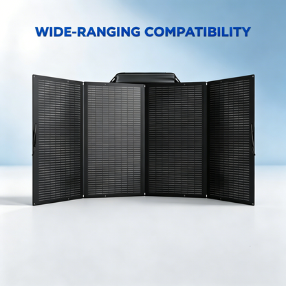 220W Portable Foldable Solar Panel with Stand - IP68 Waterproof