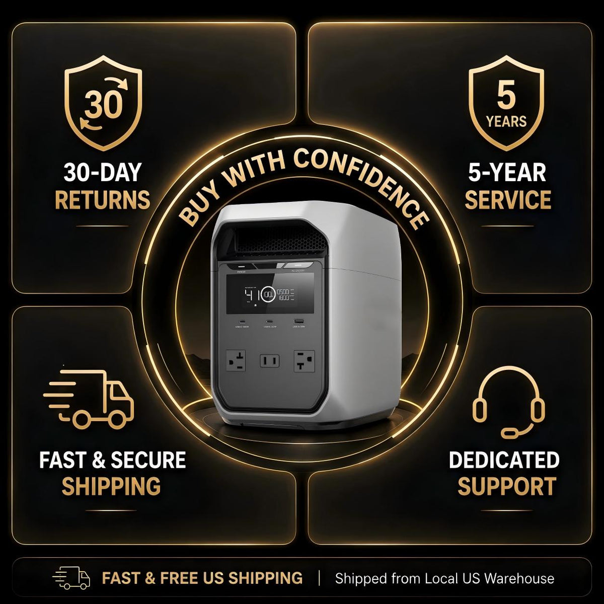 Large Capacity + Fast Charging = Endless Power, Anywhere, Anytime